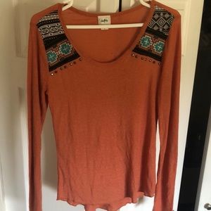 Daytrip Rusty Orange thermal top